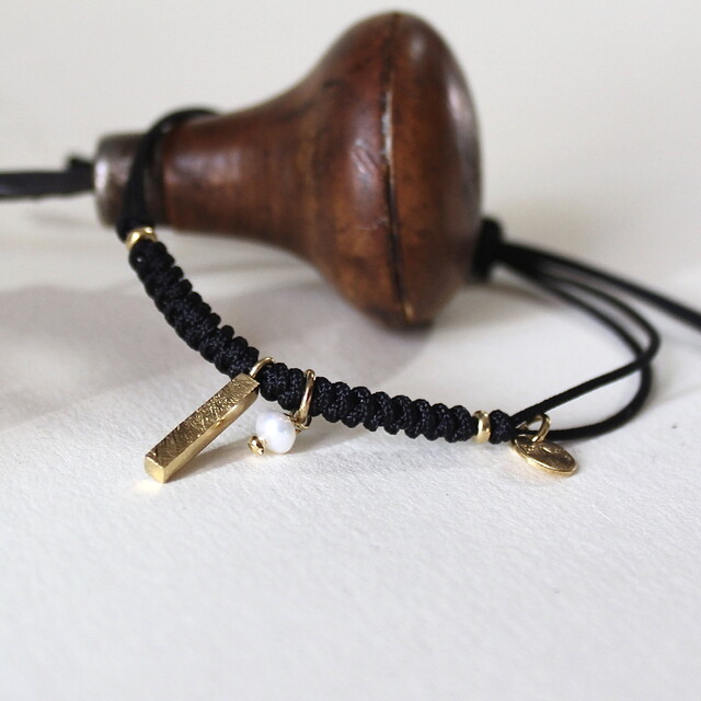 Pulsera Mia Perla en plata con baño de oro