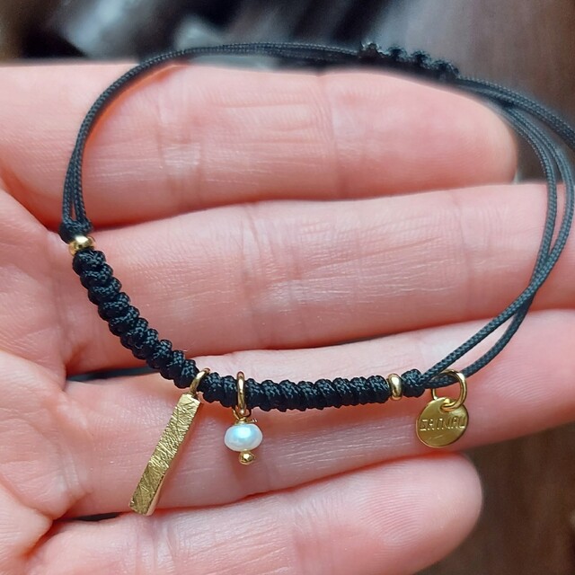 Pulsera Mia Perla en plata con baño de oro