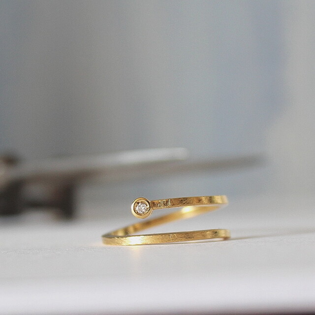 Anillo compromiso Aura Oro y Diamante