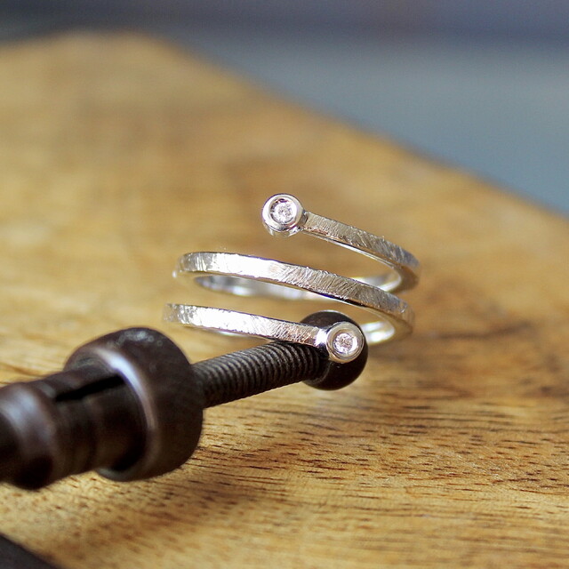Anillo de compromiso Vinyet Plata y Diamante
