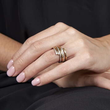 Anillo DUO Plata Oro