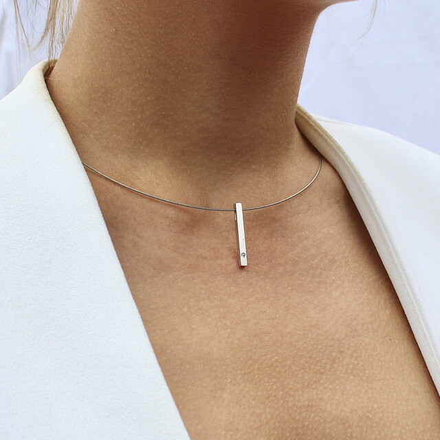 Colgante Nara Diamante y Plata
