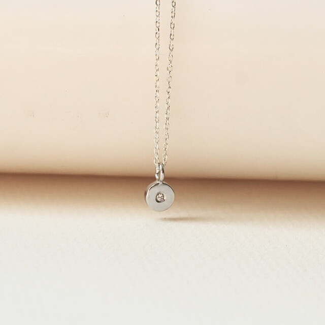 Colgante Nora Plata y Diamante