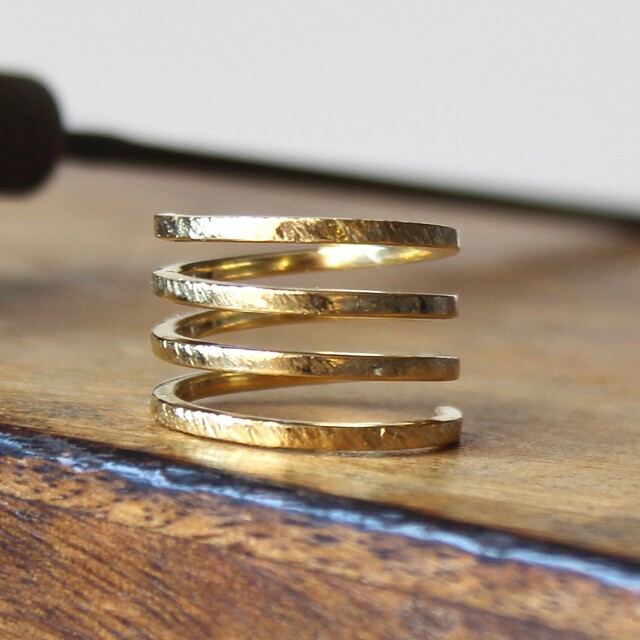 Anillo Elna Plata con Baño de Oro