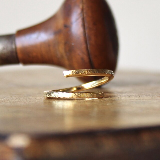 Anillo Aixa Plata con Baño de Oro