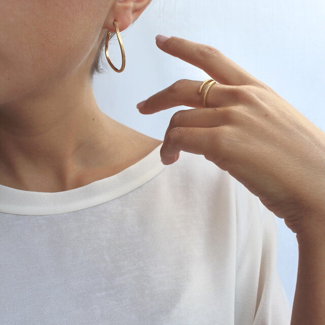 Anillo Aixa Plata con Baño de Oro