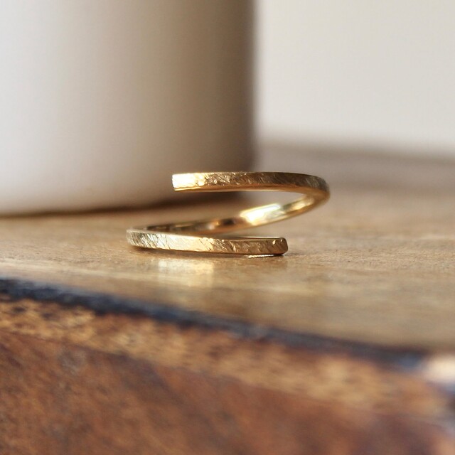 Anillo Aixa Plata con Baño de Oro