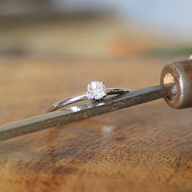 Anillo de compromiso Juliette Oro y Diamante Grande
