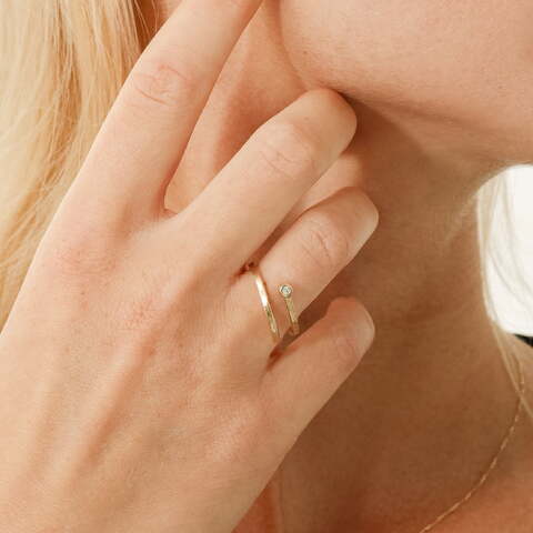 Anillo Aura Oro y Diamante