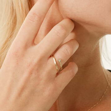 Anillo Aura Oro y Diamante