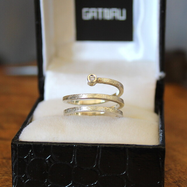 Anillo Bet Plata y Diamante