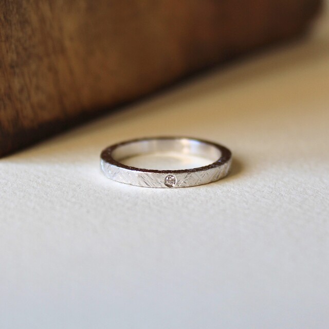 Anillo Blanche Plata y diamante