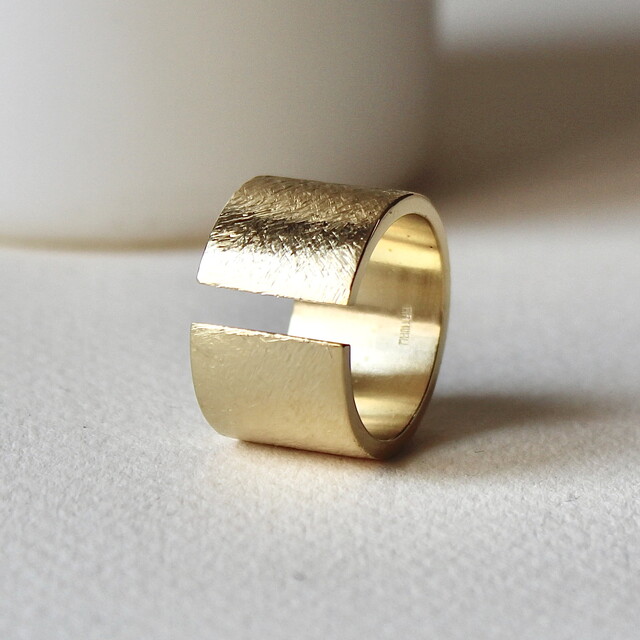 Anillo Rusk Plata con Baño de Oro