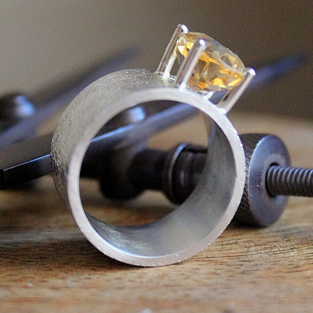 Anillo Isona Plata Citrino