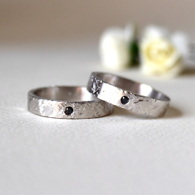 Alianza Noir Plata y Diamante