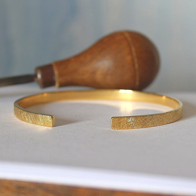 Pulsera Rusk Plata con baño de Oro