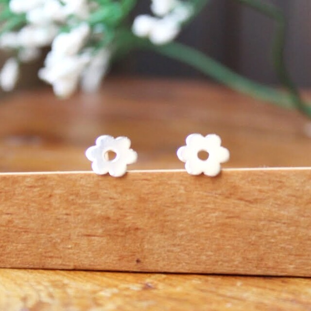 Colgante Flor Plata