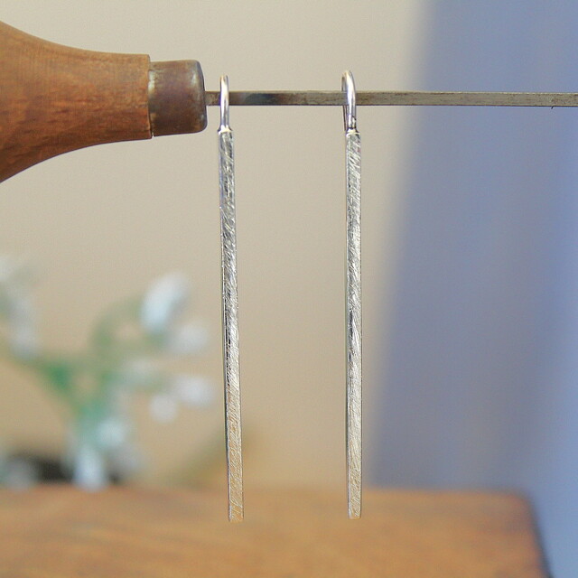 Pendientes Rusk Plata Maxi