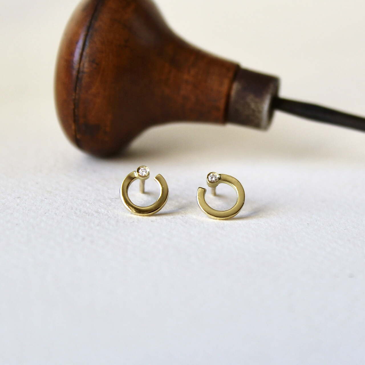 Pendientes ARLET Diamante y Oro