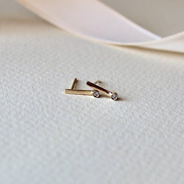 Pendientes Nit Oro y Diamante