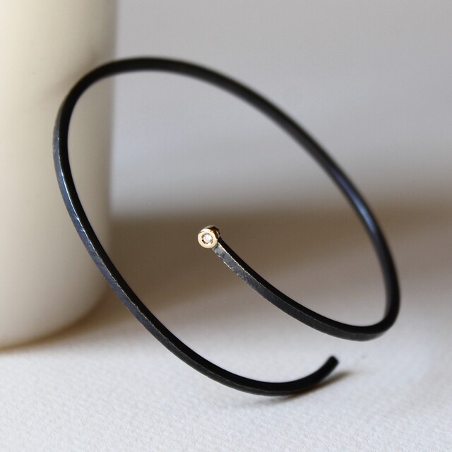Pulsera Bruna Oro, Diamante y Plata