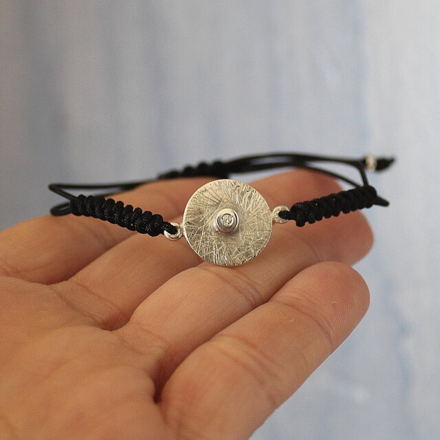 Pulsera Quer Plata y Diamante