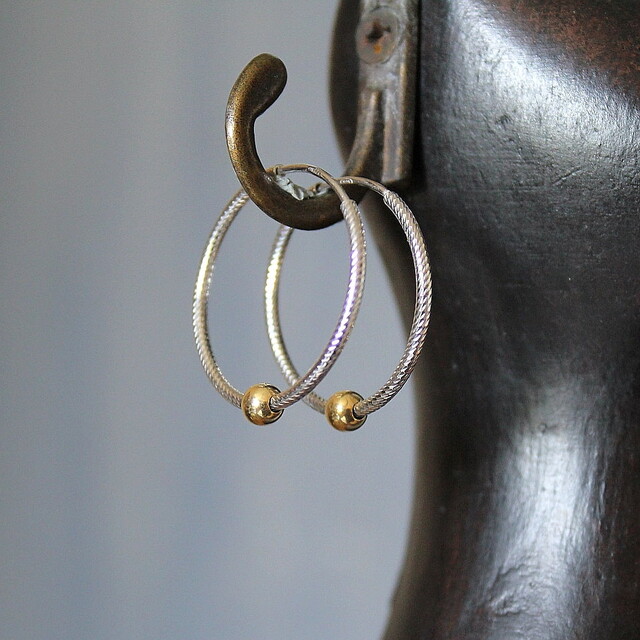 Pendientes Round Oro Pequeño