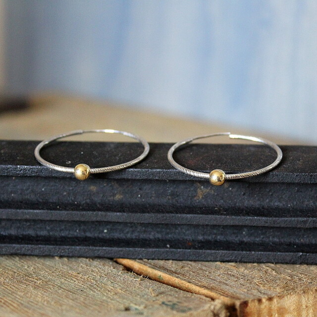 Pendientes Round Oro Pequeño