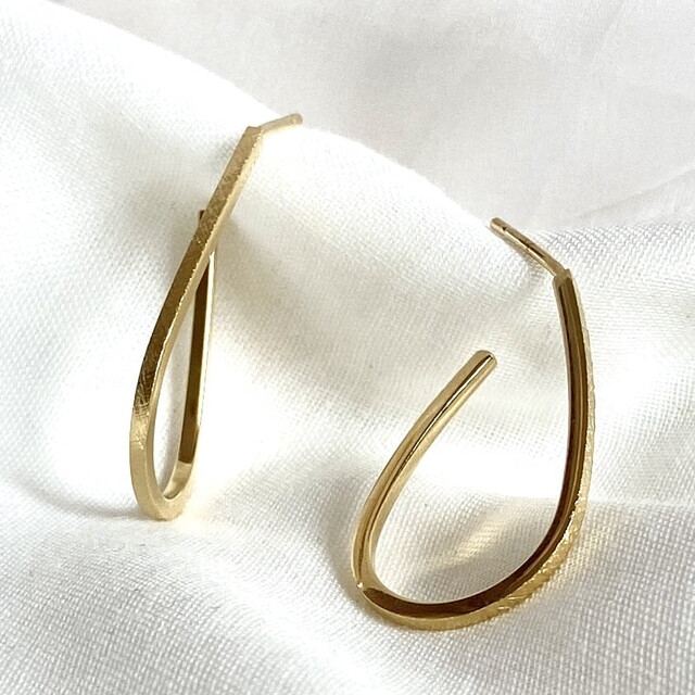 Pendientes Aixa en Plata con Baño de Oro