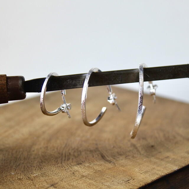 Pendientes Cora pequeño Plata