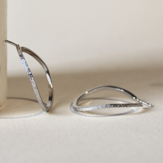 Pendientes Cora grande Plata