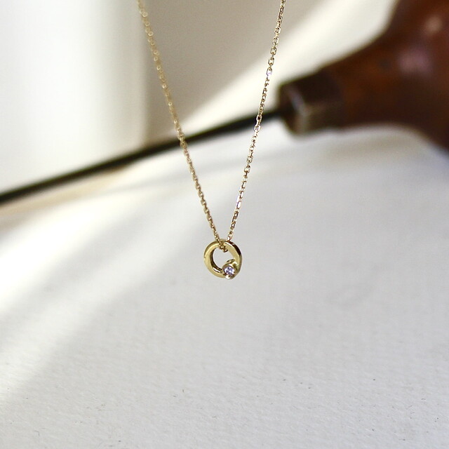 Colgante Cloe mini kids Oro y Diamante