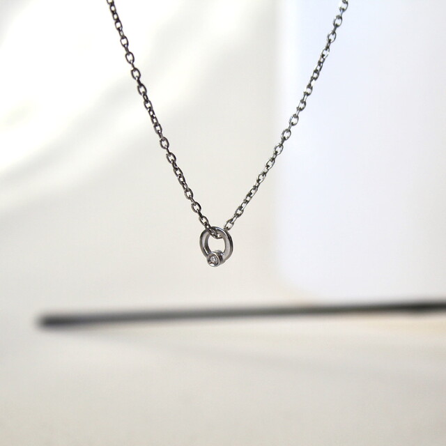 Colgante Cloe mini kids Diamante y Plata