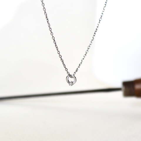 Colgante Cloe mini kids Diamante y Plata