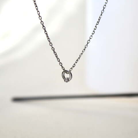 Colgante Cloe mini kids Diamante y Plata