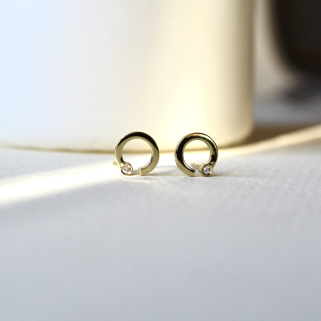 Pendiente ARLET  kids Diamante y Oro
