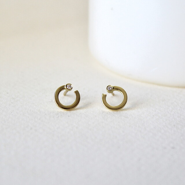 Pendiente ARLET  kids Diamante y Oro