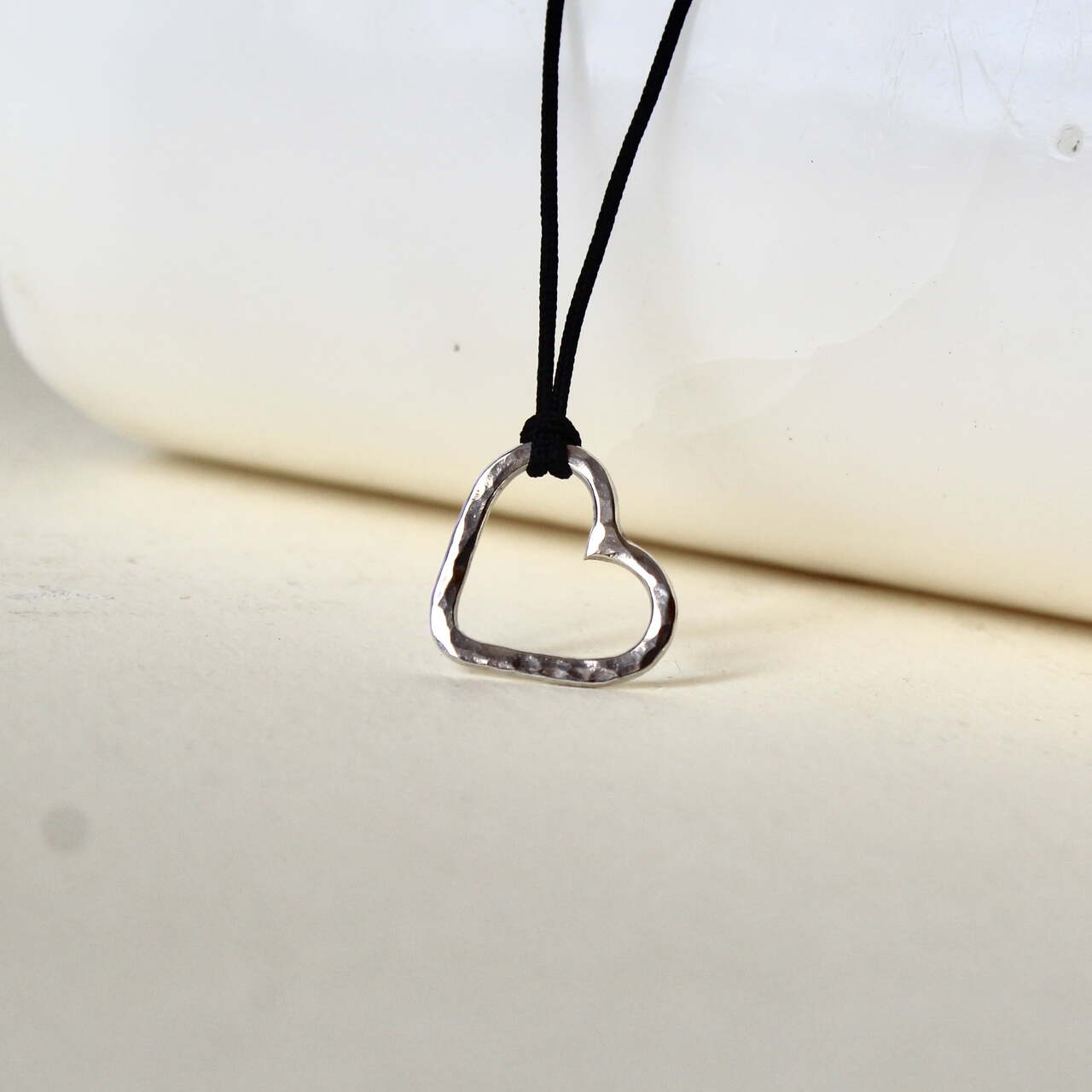 Colgante Corazón martelé Plata