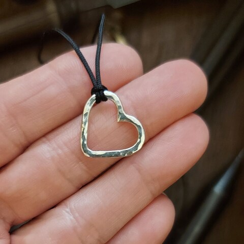 Colgante Corazón martelé Plata