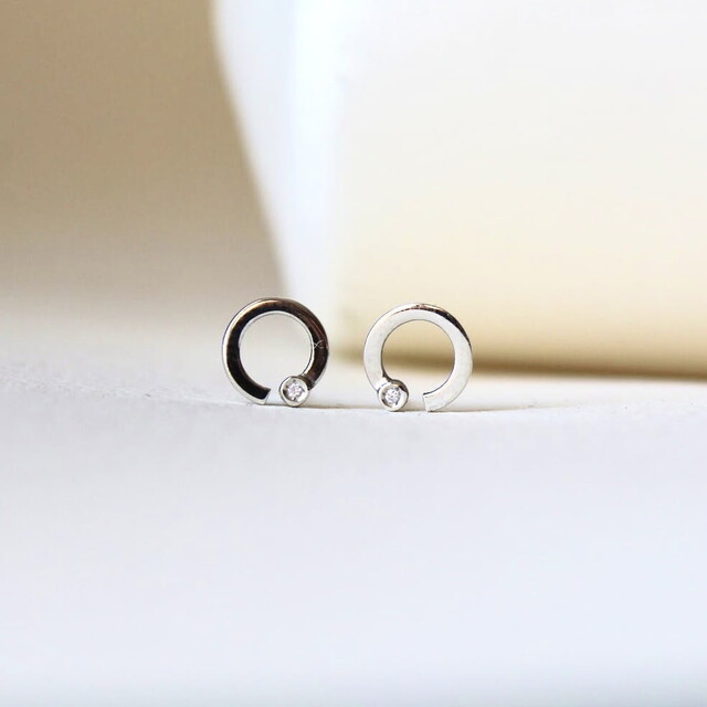 Pendientes ARLET Diamante y Plata
