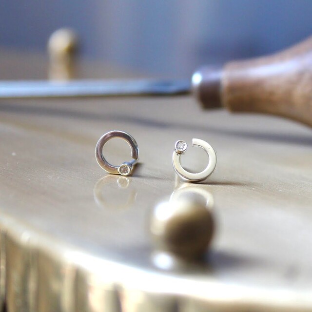 Pendientes ARLET Diamante y Plata