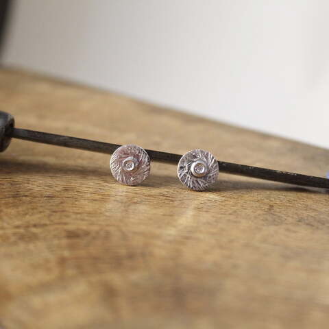 Pendientes Quer Plata y Diamante