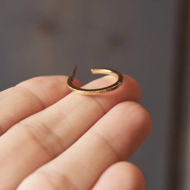 Pendientes Aro pequeño en Plata con baño de Oro