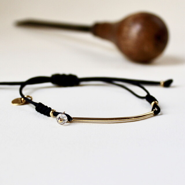 Pulsera AIDA en plata con baño de oro