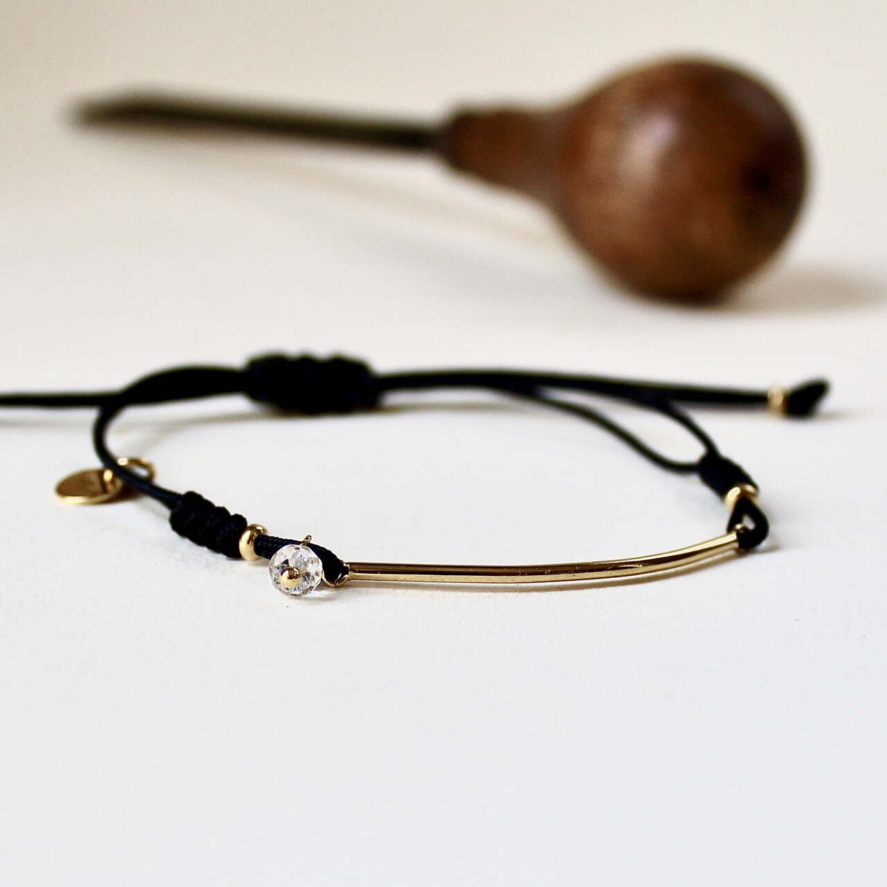 Pulsera AIDA en plata con baño de oro
